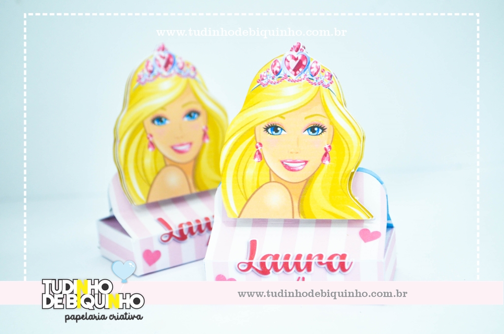 Porta Bis Duplo Aniversário Barbie Sereia 10 Un