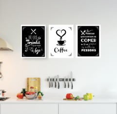 Kit de quadros - Cozinha chalk 2 - comprar online