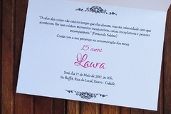 Convite de Casamento floral lilás - comprar online