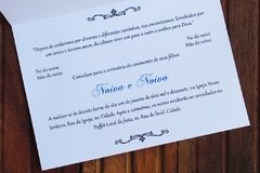 Convite de casamento - Relevo - Textura - E&E Convites