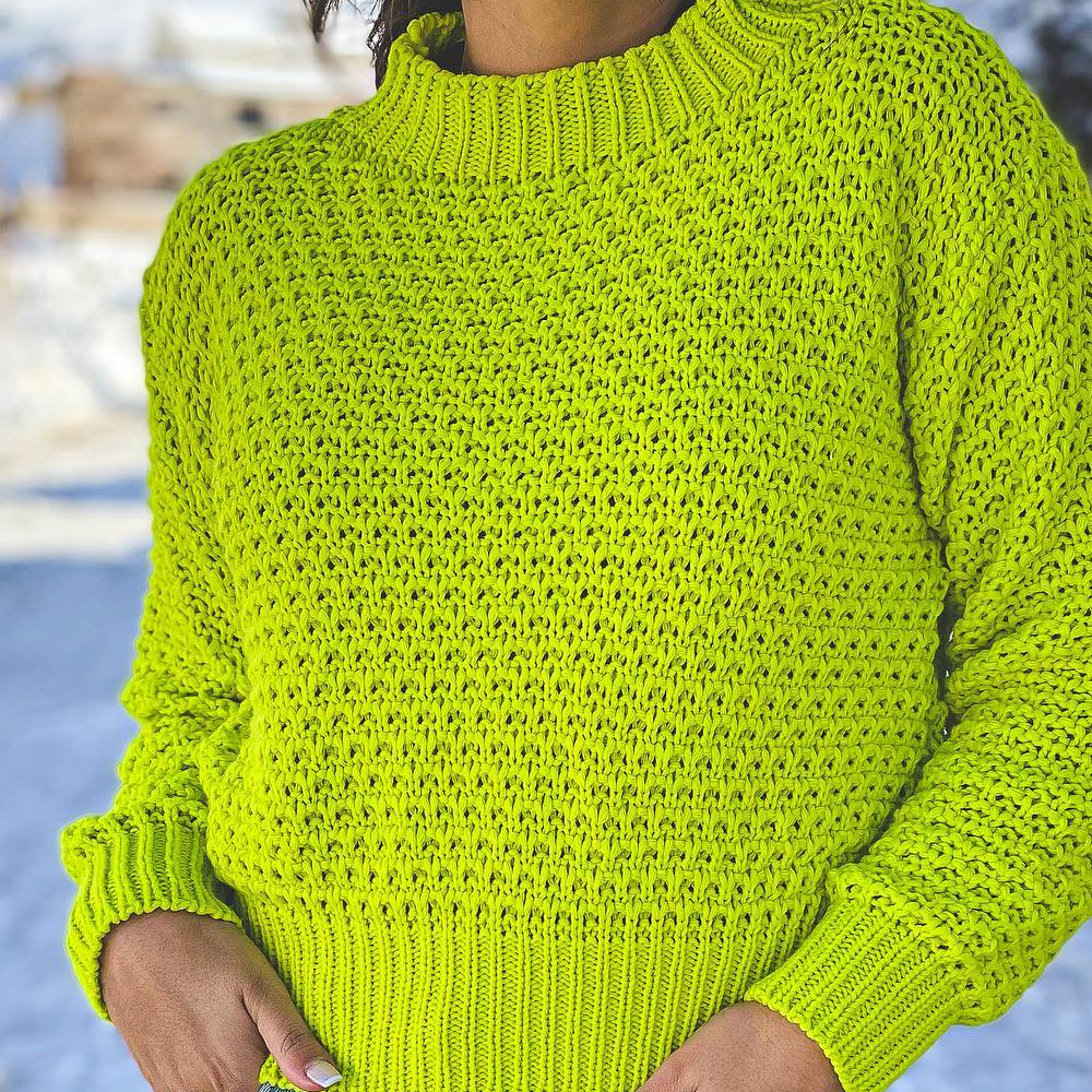 Blusa Mini Nervuras - Verde - DMartins Tricot