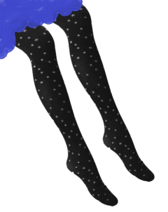 Media Panty Mora Fantasia Estrellitas Blancas Opaca Art 2479