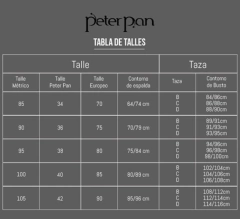 Corpiño De Lycra Sin Aro Modelador Peter Pan Art 304 en internet