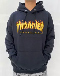 Buzo Thrasher Flame Negro