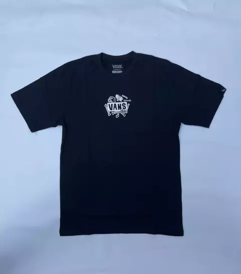 Remera Vans Bones Niño Negro