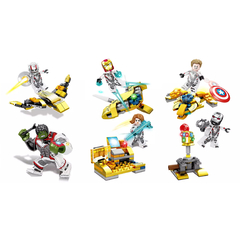 Kit 8 em 1 Marvel Vingadores Manopla - Lego Minifigures The Avengers / Os Vingadores - 368 PÇS - Plugados - loja online