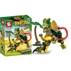 Bloco de Montar Creator Dinossauro Dilofossauro Verde Equipado Lego Jurassic World 99Pcs SY - Plugados