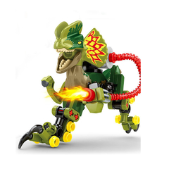 Bloco de Montar Creator Dinossauro Dilofossauro Verde Equipado Lego Jurassic World 99Pcs SY - Plugados - Plugados 