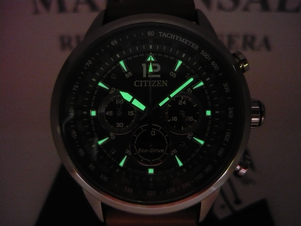 Citizen Aviator Eco Drive Cronografo Ca4470-15x Fotos Reales