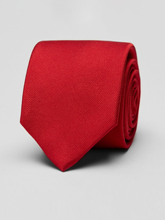 Gravata Slim Vermelha Textura Listrada SL-01024D - Rechia Store - Loja de Gravatas e Acessórios