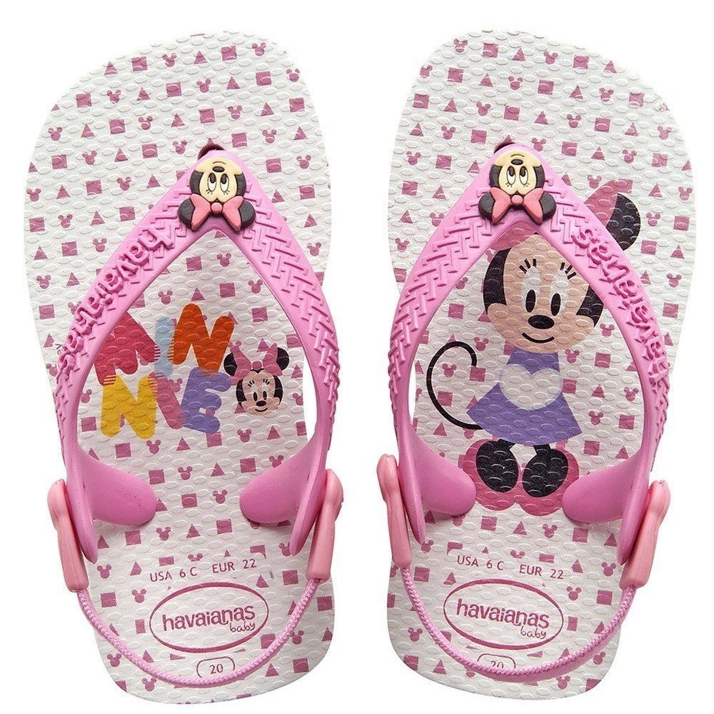 Chinelo Havaianas Baby Mickey Minnie 25/26 - Disney