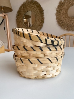 RECIPIENTE DE BAMBOO REDONDO 20CM