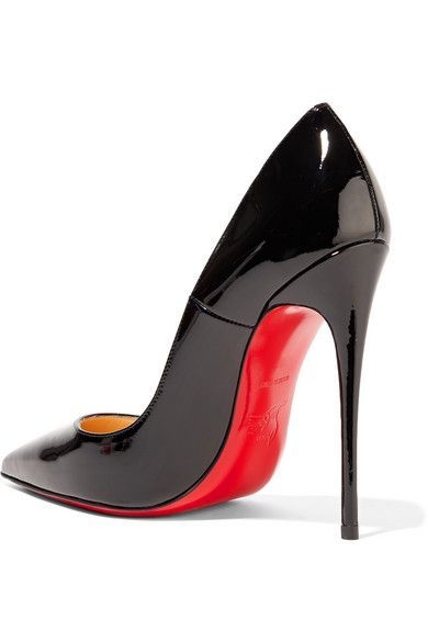 Scarpin preto salto 12cm sola vermelho LOUBOUTIN REPLICA