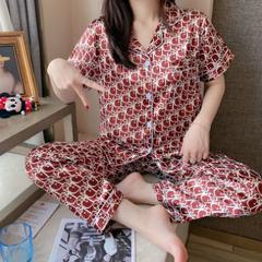 Pijama feminino Cetim manga curta - Lys Shoetique