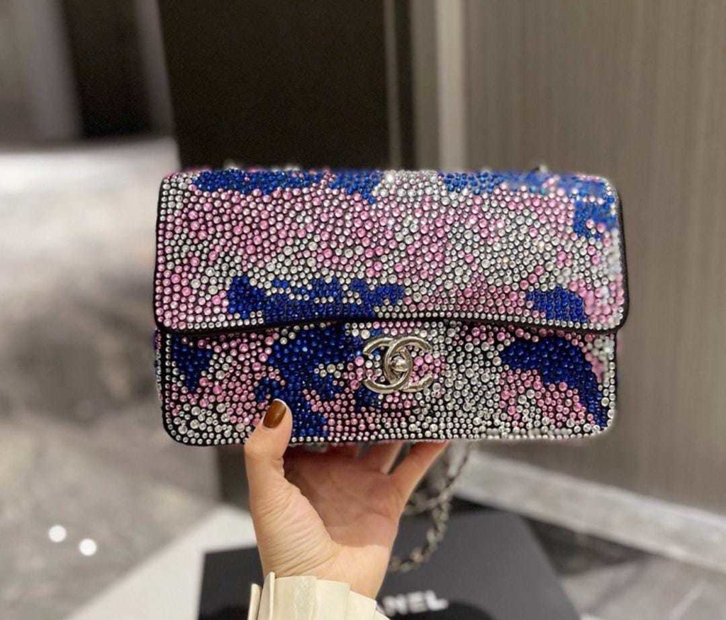 chanel strass bolsa