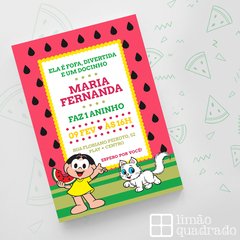 Convite Magali - Turma da Mônica para imprimir