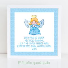 Quadro Santo Anjo - Frases para quarto infantil