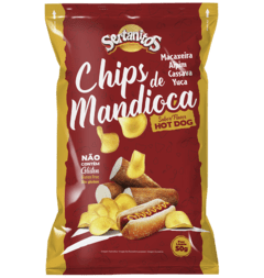 Chips de Mandioca Hot Dog 50g Sertanitos