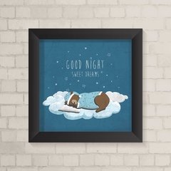Quadro Infantil Good Night Urso - comprar online