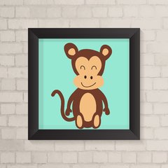 Quadro infantil macaco  Compre Produtos Personalizados no Elo7