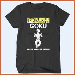 Camiseta Treinando para ganhar do Goku - Camisetas Rápido Shop