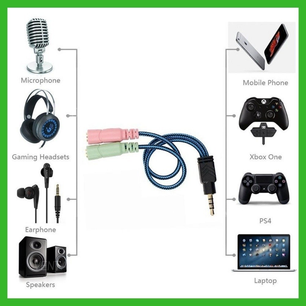 El Mando De Ps4 Tiene Microfono Cable Adaptador Sonido Para Celular Y Ps4 A Mic Y Auricular