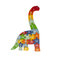 Quebra-cabeça Dinossauro - Alfabeto e números - comprar online