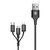 BASEUS - Cable 3 en 1 USB-A a USB-C / MicroUSB / Lightning - A00024
