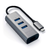 Imagen de SATECHI - Hub adaptador 3 Puertos USB-A + Ethernet - A01037