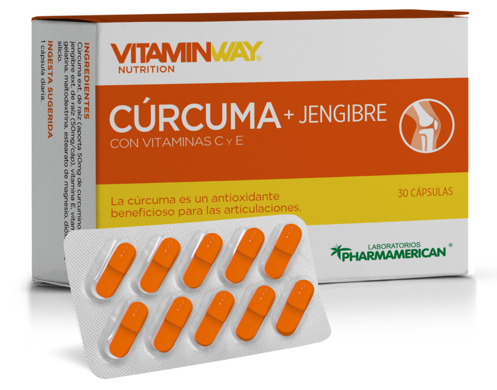 Curcuma Jengibre X 30 Capsulas Pharmamerican