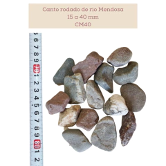 Imagen de Piedra canto rodado de rio Mendoza en bolson de m³