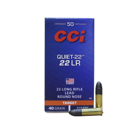 Munição CBC .22 LR HUNTER SUBSÔNICA CHPO 40GR CX/50