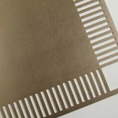 INDIVIDUAL DE PVC DORADO CUADRADO 38 CM - comprar online