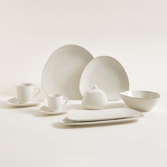 PLATO DE PASTA LINEA COPENHAGUE LIGHT 24X4 CM CERAMICA - bastian&joe