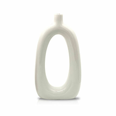 Jarrón de cerámica blanca dos modelos