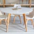 Juego de comedor Mesa Artus laqueada 110 cm + 4 sillas tulip blancas
