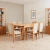 Imagen de Mesa de comedor extensible madera paraíso modelo Contemporánea GENOUD 155 cm a 215 cm