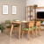 Imagen de Silla OSAKA madera de paraíso asiento y respaldo tapizado GENOUD