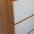 COMODA CHIFONIER CALIFORNIA laqueado blanco con cuerpo madera y tapa madera 50x100 cm - LMO - La Muebleria OnLine