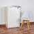 COMODA CHIFONIER BROOKLYN LAQUEADO BLANCO 4 CAJONES 60x100 cm - LMO