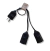 Alargue conector 1 a 2 fichas hembras 220v Eventos