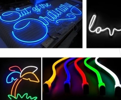 Neon Led Luz Calida Tira x5 mts 12v Carteleria - comprar online