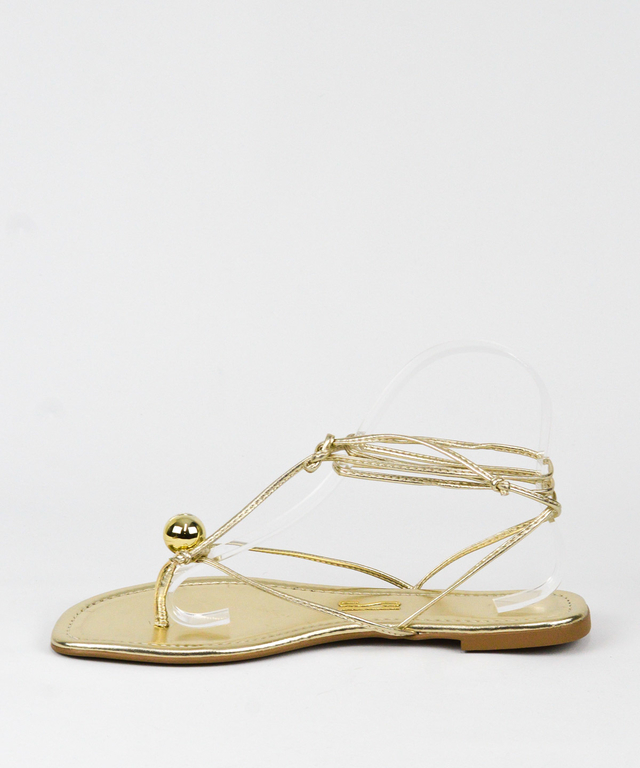 RASTEIRA SANTA LOLLA DOURADA METALIZADA AMARRAÇÃO ESFERA