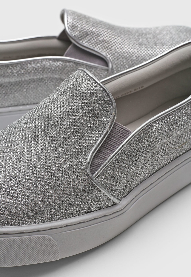 Tênis Feminino Casual Slip On Santa Lolla Prata