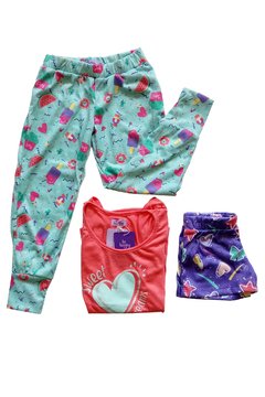 Pijama Conjunto Candy Girls 3 Pcs