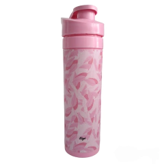 Botella Doble Capa Pink Leaves