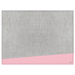 Individual Minimal gris con rosa