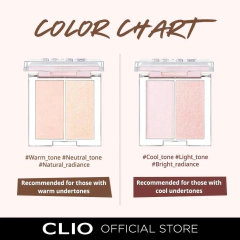 CLIO - Prism Highlighter Duo - 01 Cream Fizz - JuliJuli Beauty K-shop