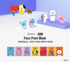Mediheal - BTS - BT21 TATA Face Point Mask (4 UNIDADES) - comprar online