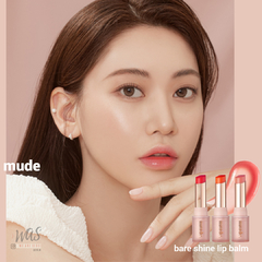 mude - Bare Shine Lip Balm - JuliJuli Beauty K-shop
